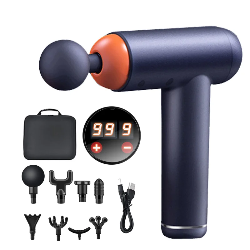 

8 Heads & 99 Speeds Masage Fascia Gun Slimming Body Neck back foot leg shoulder Massager Body Relaxation Pain Relief Slimming