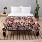 Одеяло с коллажем Моя геройская Академия, декоративное покрывало из шерпы с принтом на заказ, для дивана, кровати, подарок