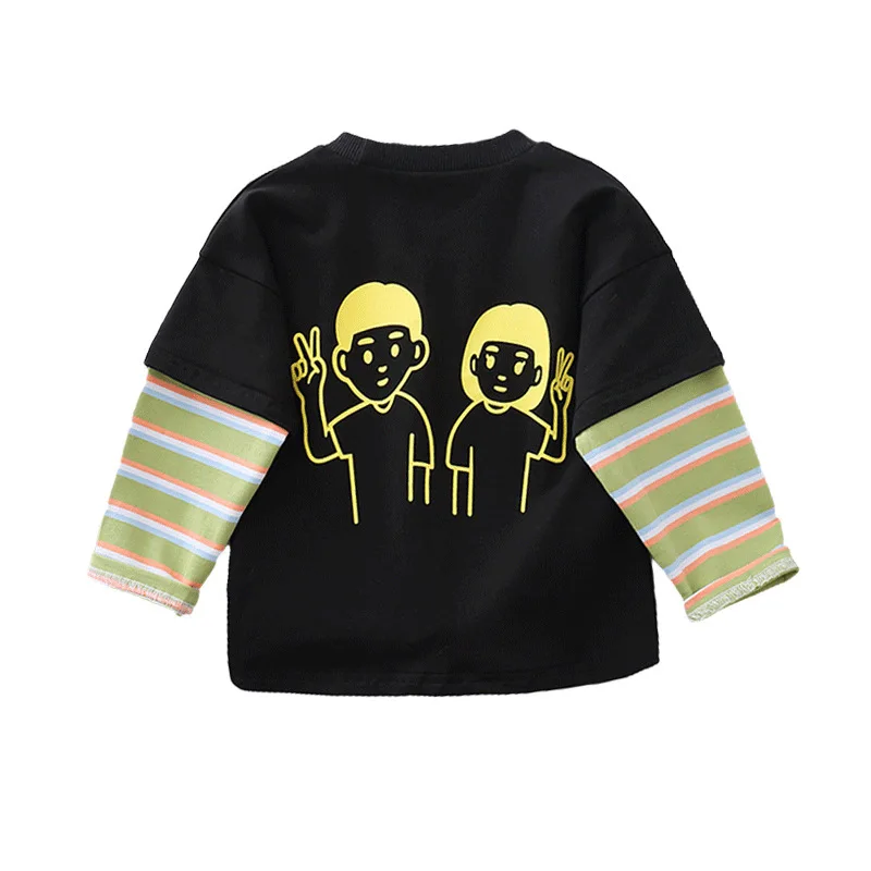 

Spring Autumn New Baby Boys Girls Clothes Children Cotton Cartoon T Shirt Toddler Fashion Casual Costume Infant Kids Tracksuits