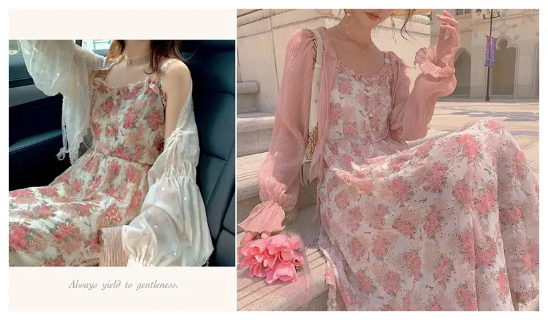 Exquisite bestickten chiffon stoff mit kleine floral bedruckte stoff nähen material für cheongsam high-end-kleidung – Detail 16