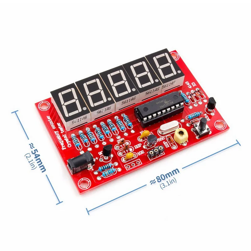DIY Kits1Hz 50MHz кварцевый генератор частоты цифровой светодиодный тестер измеритель