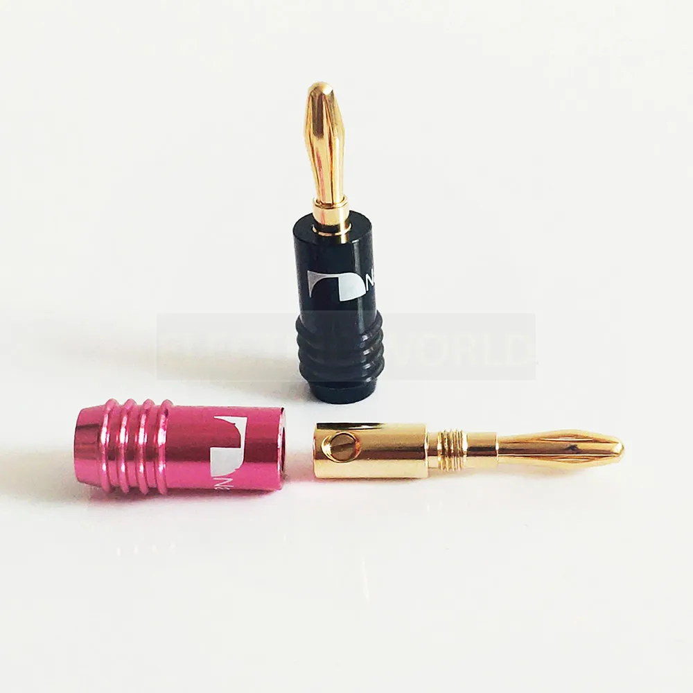 2 шт Высокое качество банановые вилки пара терминалов красный черный разъем