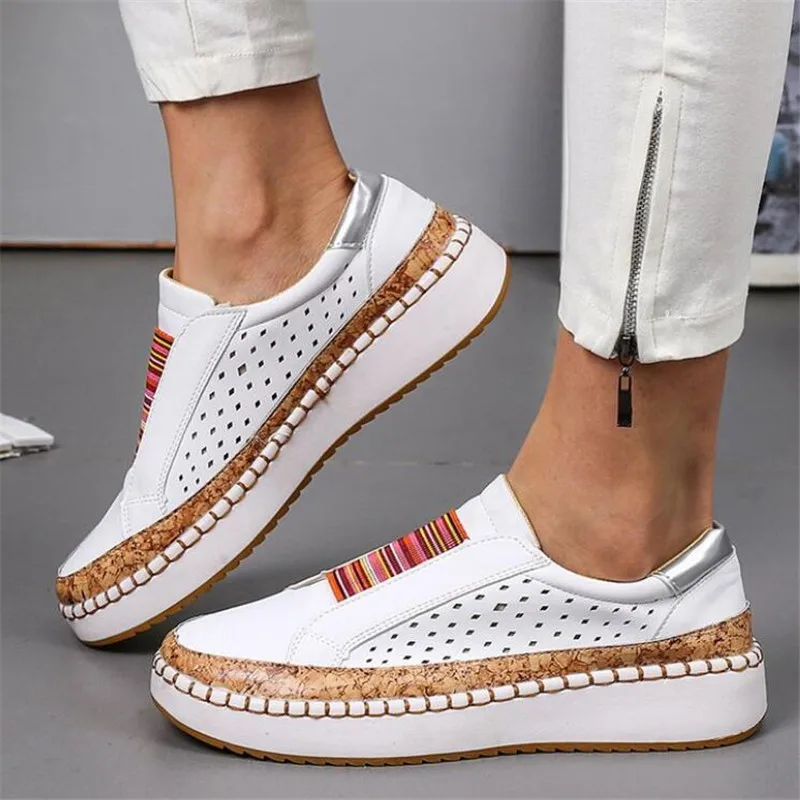 

Designer 2021 new women's shoes elastic band women casual shoes fashion breathable womens sneakers platform comfortable loafers