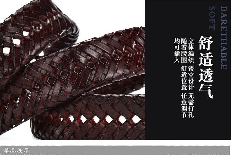 

FANGE mens belts leather for jeans belt for men big and tall mens belts for dress pants genuine leather luxury high q FG4504FB-2