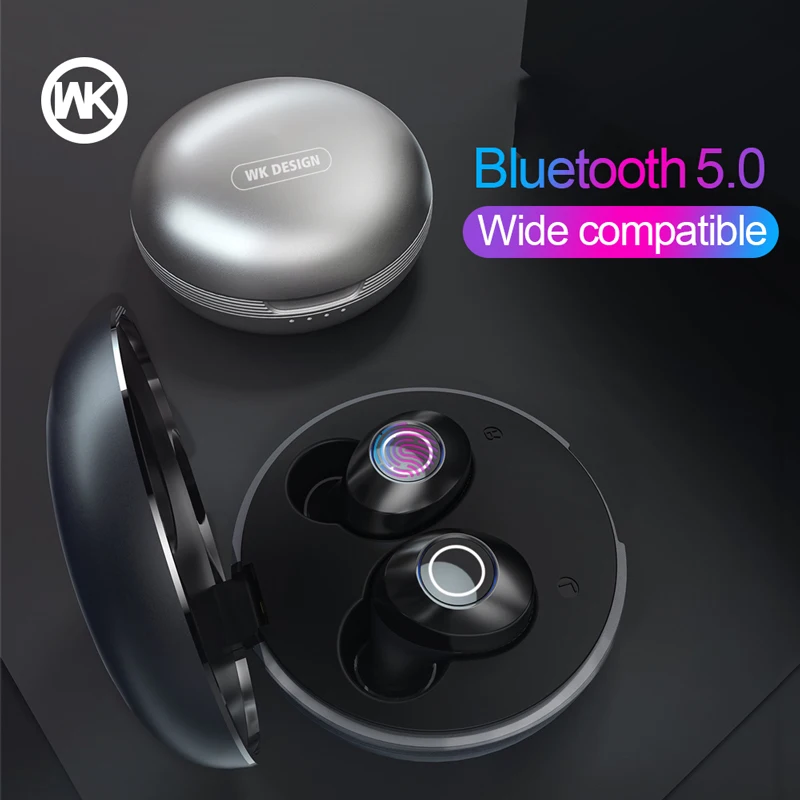 WK V6 наушники вкладыши TWS с 5 0 Bluetooth беспроводные 3D стерео Hi Fi беспроводной