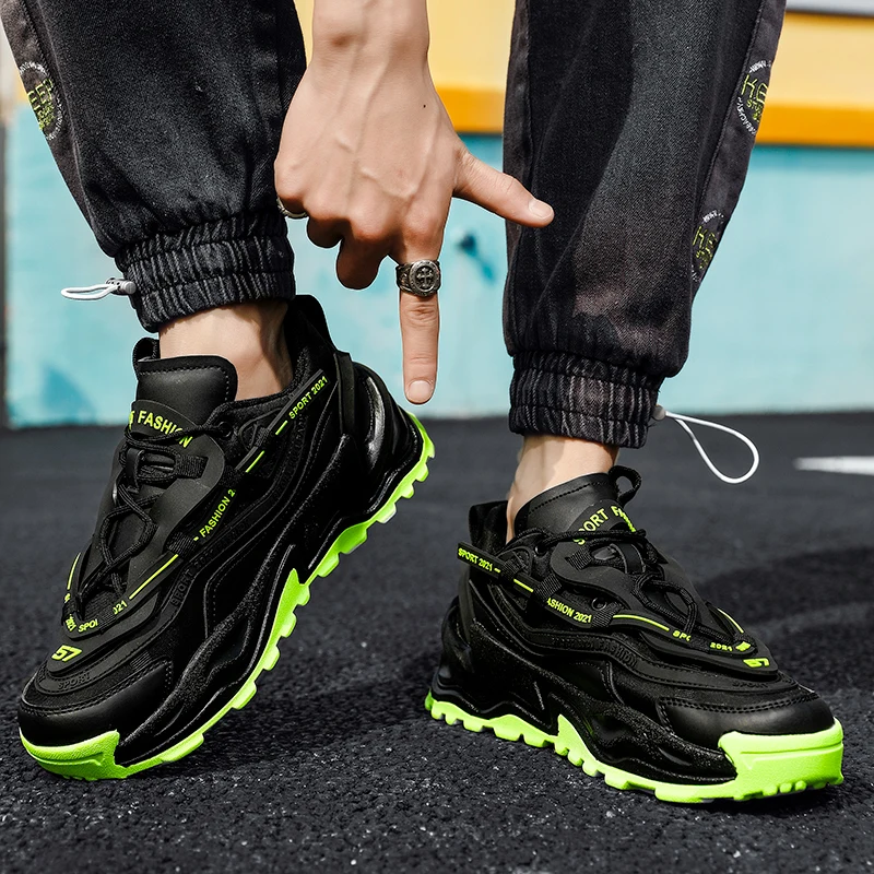 Новые трендовые мужские повседневные кроссовки 2021 летняя модная брендовая