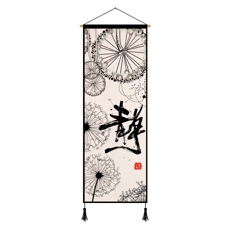 

Chinese Style Wall Art Zen Canvas Paintings Posters Living Room Home Office Decor Aesthetic Vintage Room Decor Wall Paintings