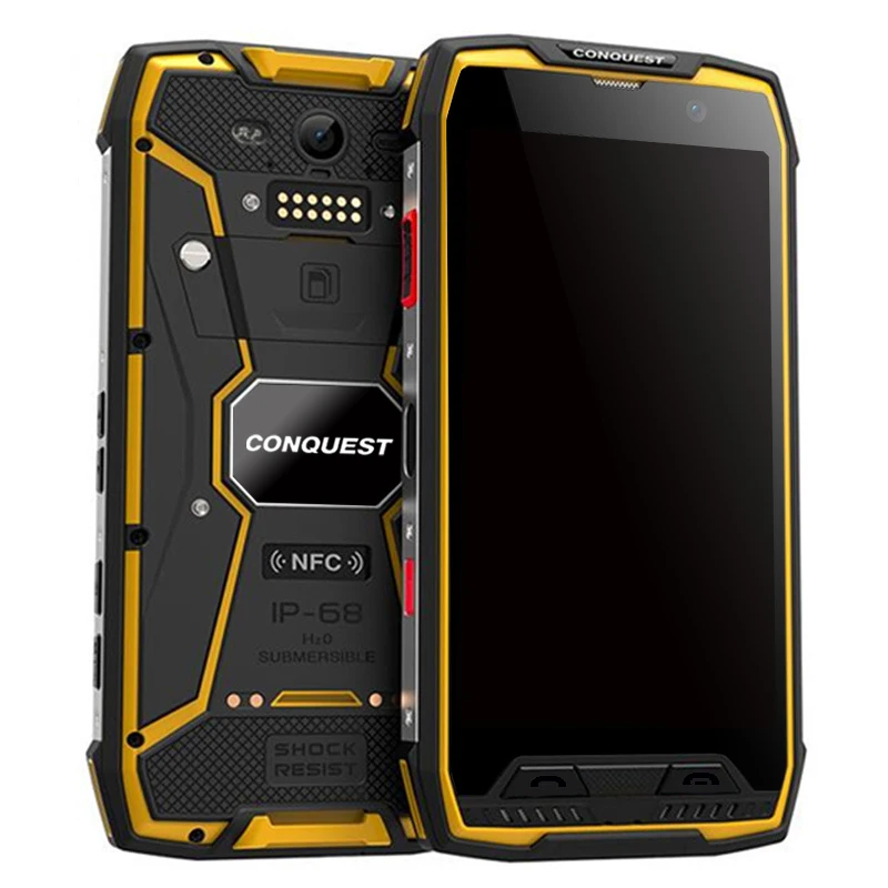 Conquest S11 IP68 прочный смартфон 16 МП 7000 мАч 6 ГБ 128 ГБ Восьмиядерный сканер отпечатков пальцев/распознавание лица NFC OTG Android мобильный телефон