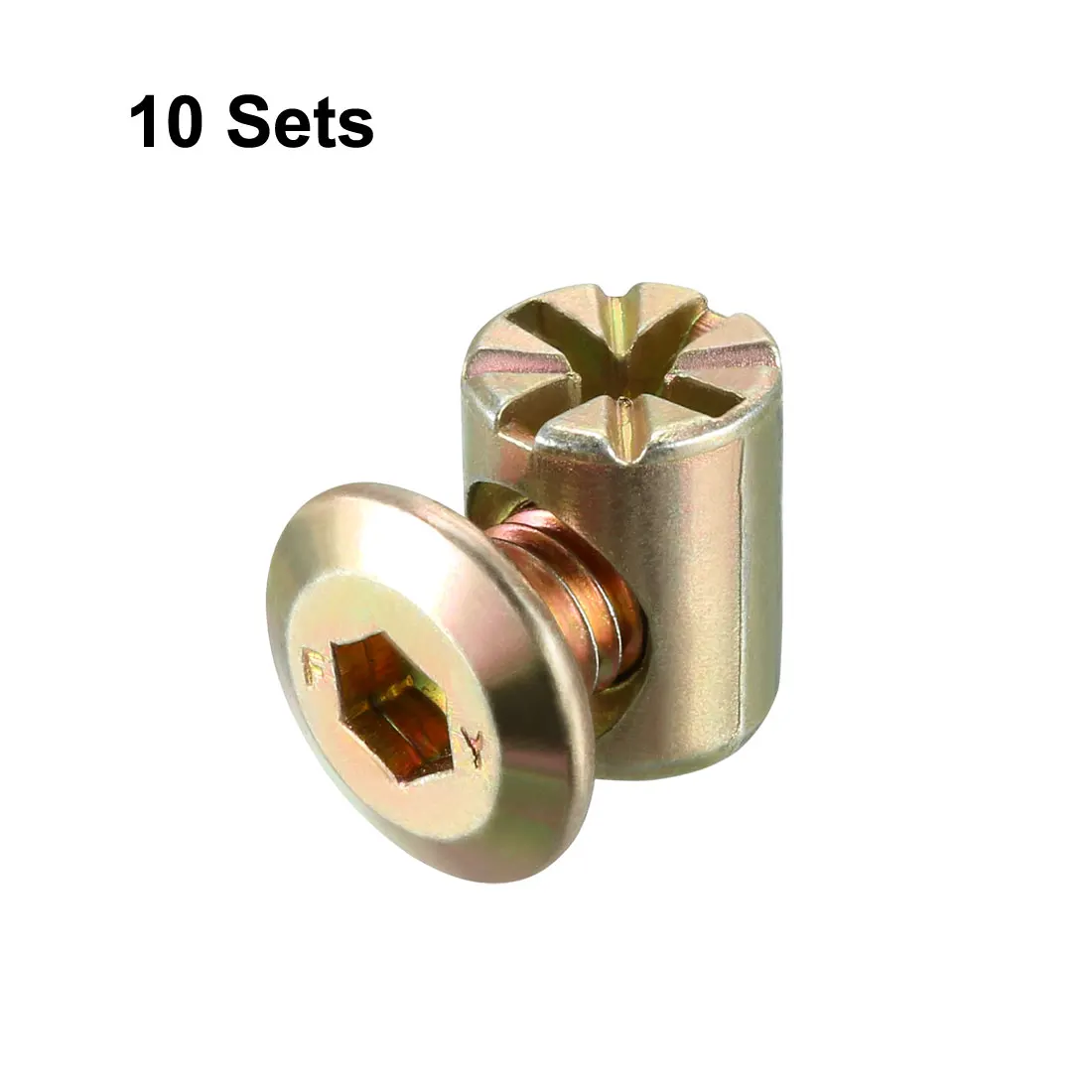 Набор болтов uxcell для мебели гайки с шестигранной головкой и цилиндрическими