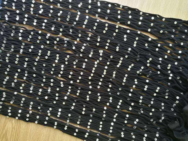 

Sexy Rhinestone Pantyhose Mesh Black Hollow Out Women Fashion Tights Bling Stocking Slim Fishnet Open Crotch Stockings Hosiery