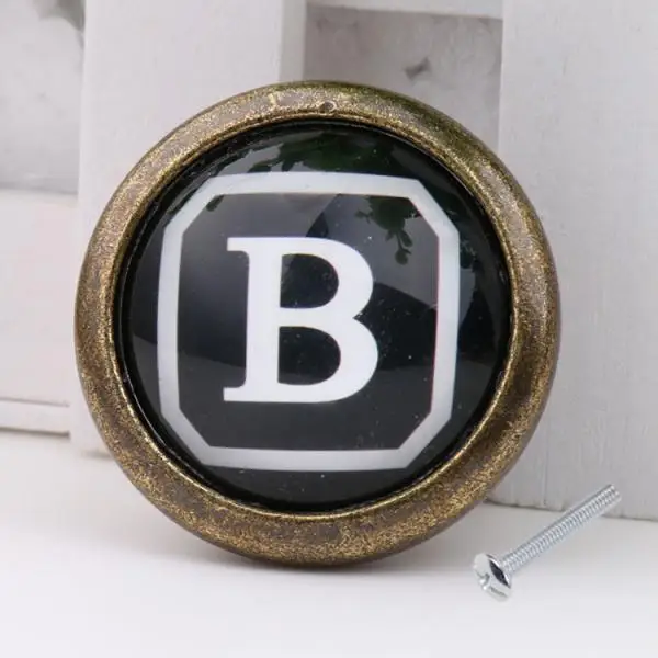 Горячие буквы искусственный ящик шкаф Вытяжная ручка украшения для дома