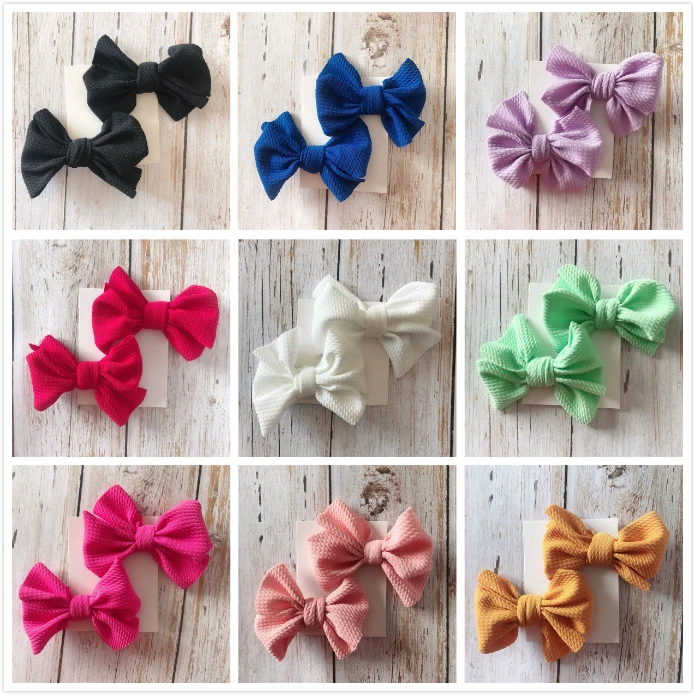 

2PCS/Set Kids Baby Girls Hair Bows Boutique Hair Ribbon Alligator Clip Hairpins