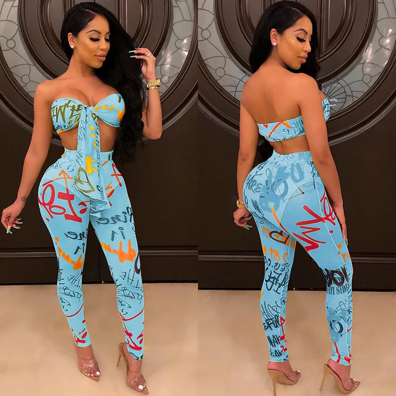 Комплект из двух предметов с прозрачной сеткой и принтом в стиле бохо Женский