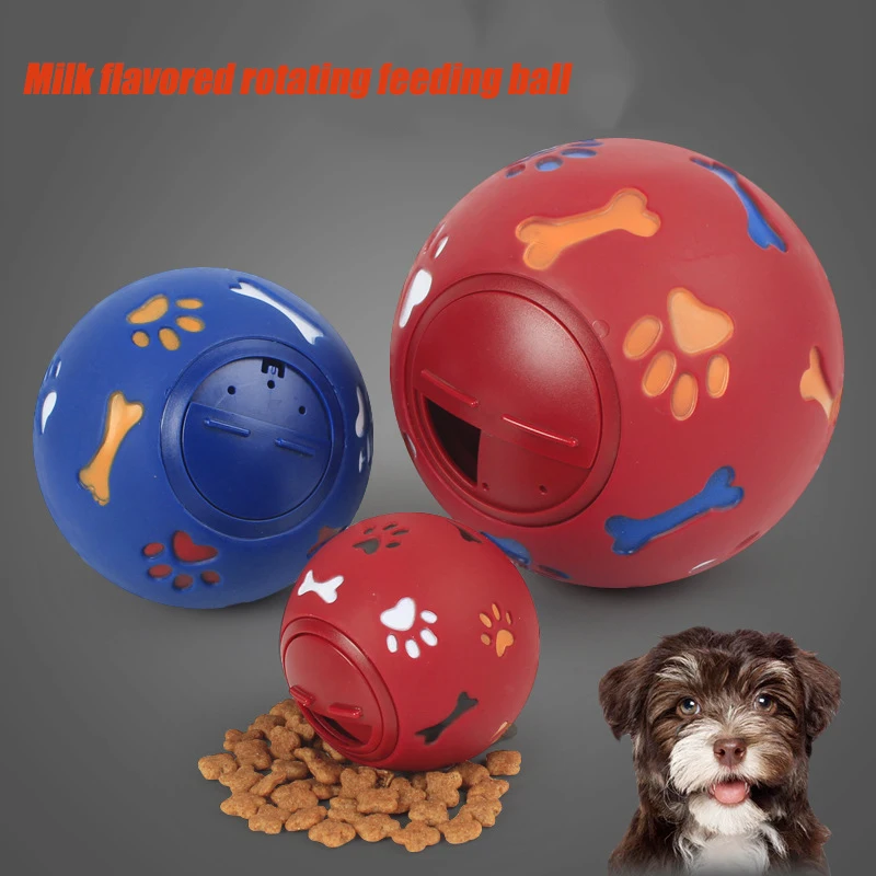 Мячик для кормления с ароматом молока средний и большой укус собаки утечка еды