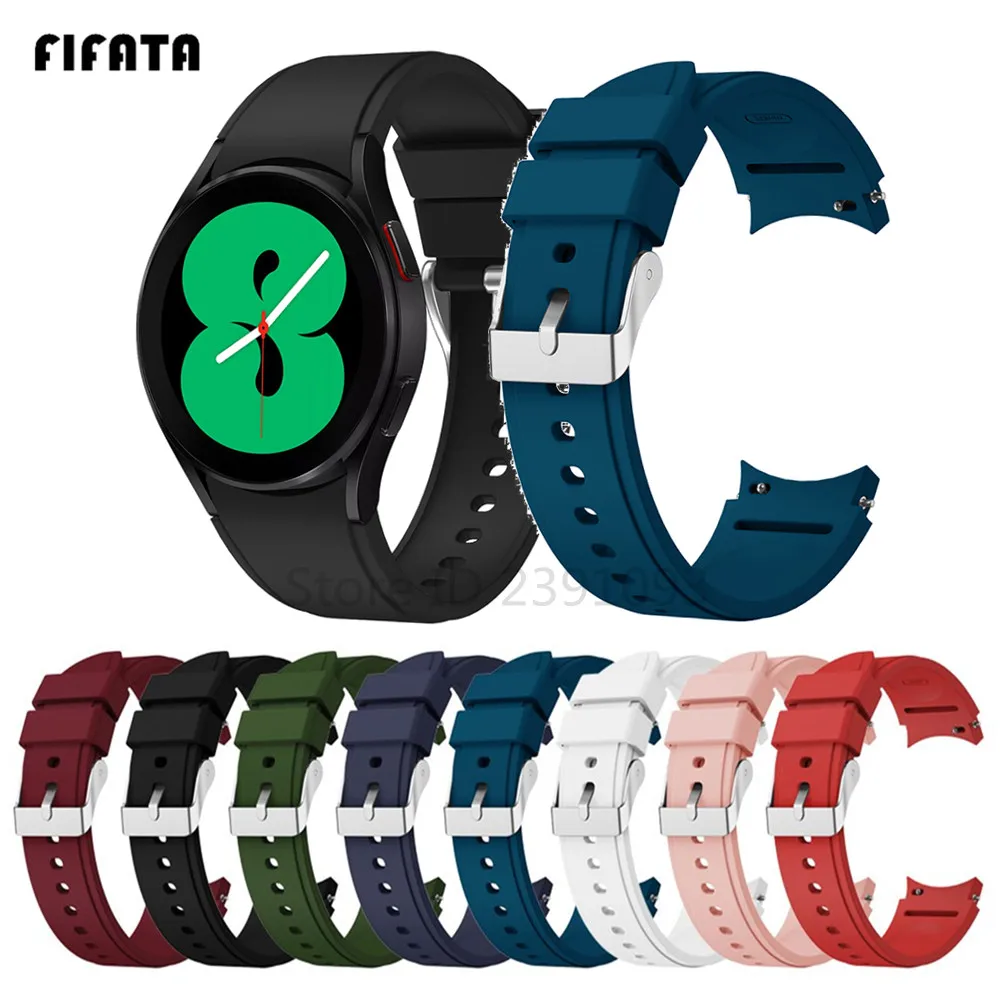 

Ремешок 20 мм для смарт-часов Samsung Galaxy Watch 4 classic 42 мм 46 мм, спортивный браслет для Galaxy Watch 4 40 мм 44 мм
