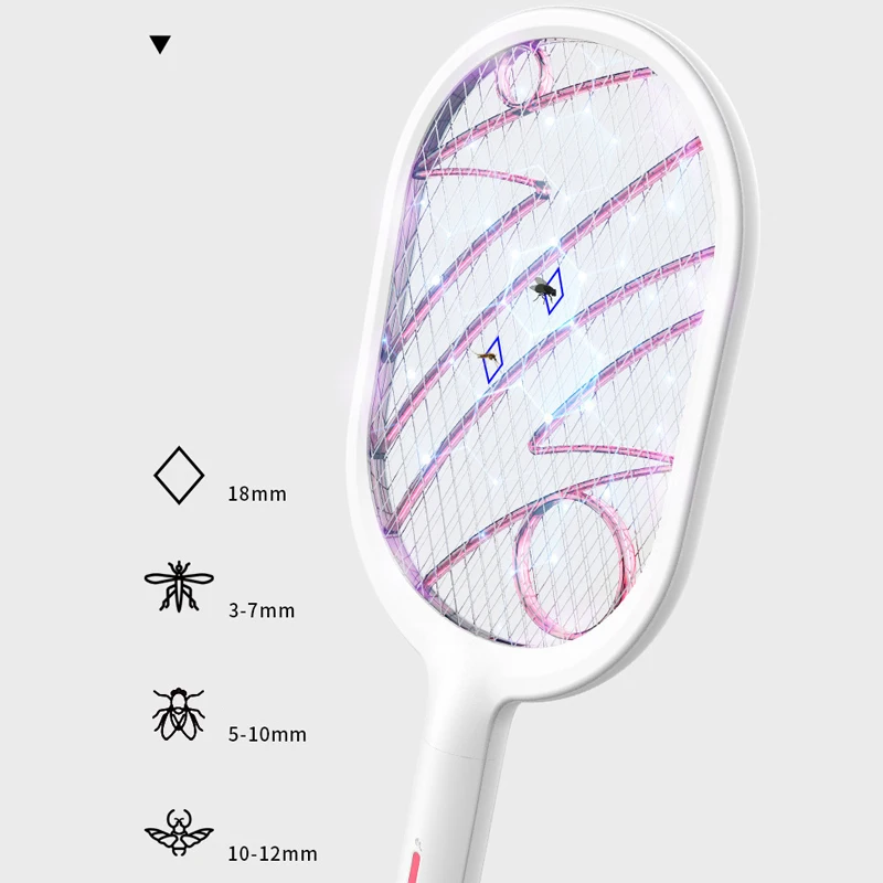 

Rechargeable USB Electric Mosquito Swatter Insect Fly Handheld Portable for Home BDF99