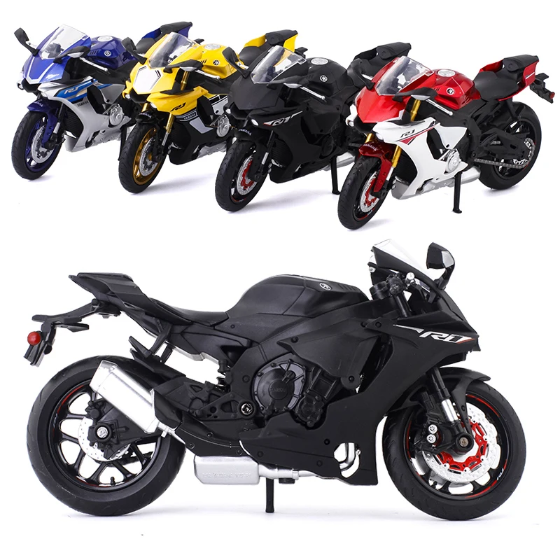 Модель гоночного мотоцикла Yamah YZF R1 в масштабе 1:12 искусственная звезда из сплава