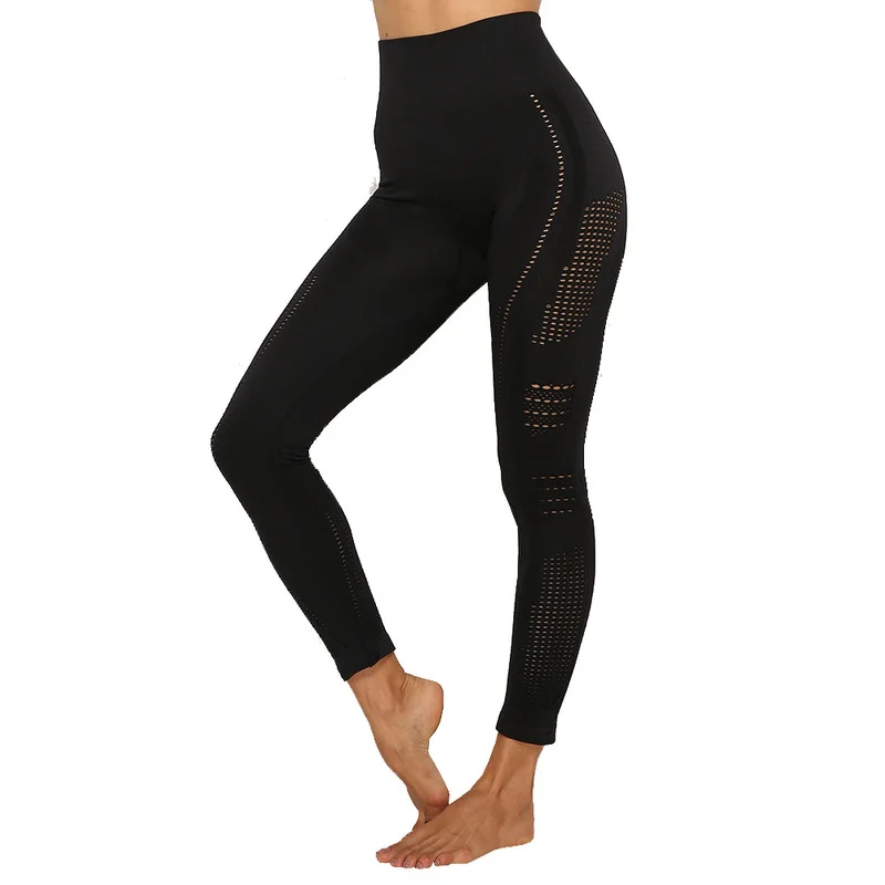 LUOYIYANG Seamless Leggings for Women Pants Elastic and Quick-drying Hollow Hip Lift Fashion Leggings Sport Women Fitness Winter