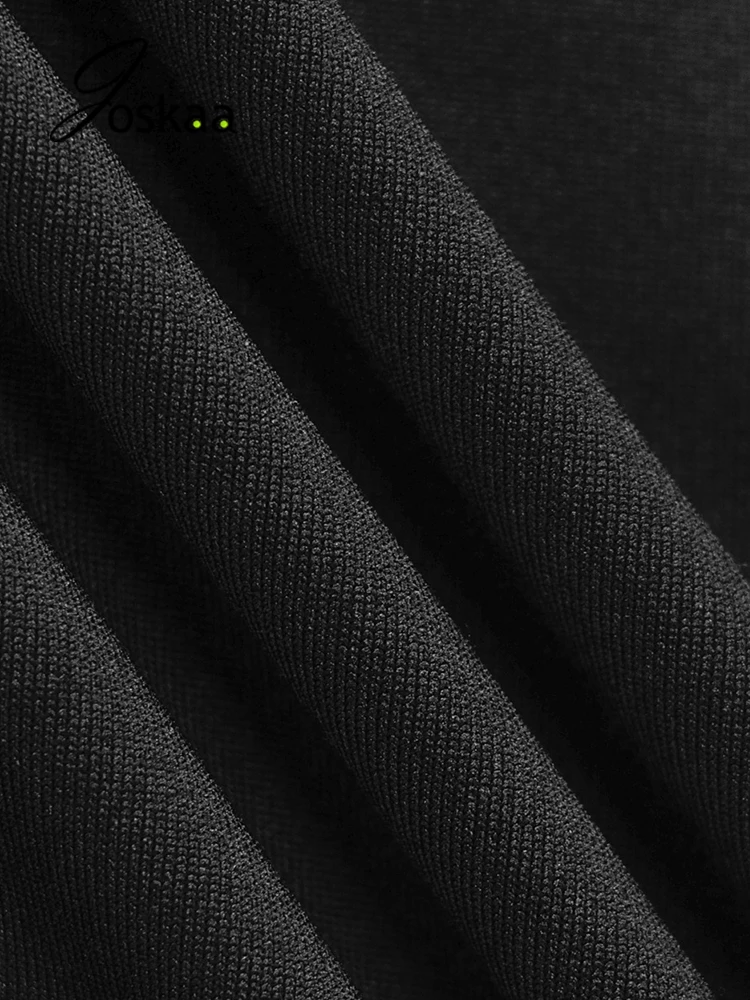 

Joskaa Vintage Black Solid Dress Short Sleeve Chinese Style Summer Outwear Asymmetric OL Office Bandage Dresses Outwear 2021