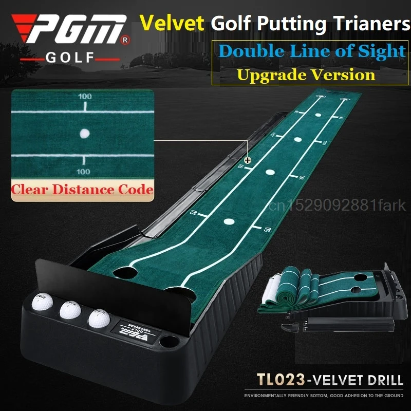 3M Portable Indoor Golf Putting Green Swing Trainer Set Putter Fairway Velvet Training Aids Home Office Mini | Спорт и развлечения