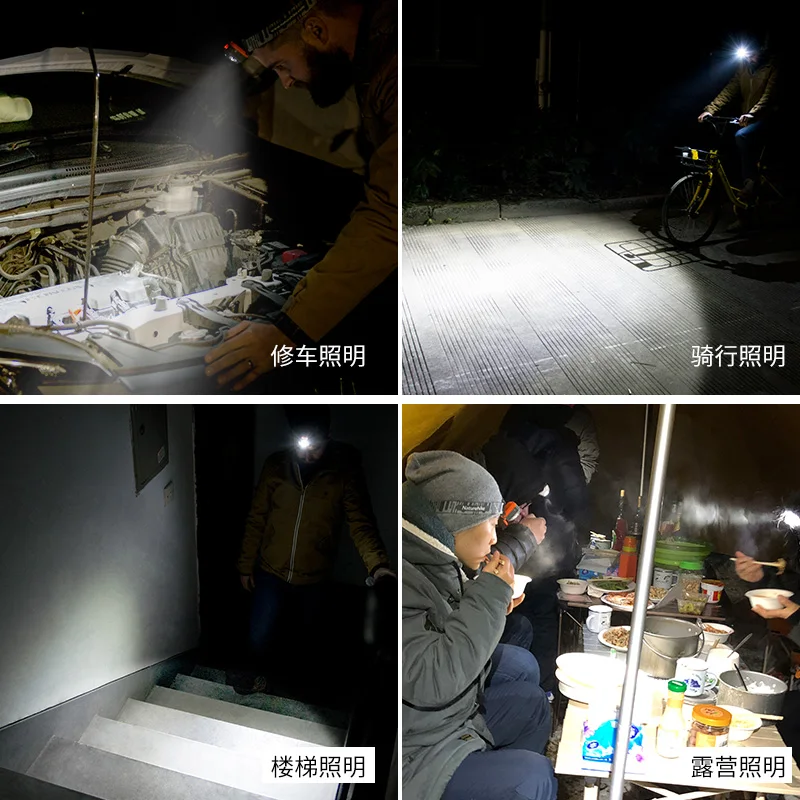 Налобный фонарь Naturehike индукционный водонепроницаемый уличный светодиодный для