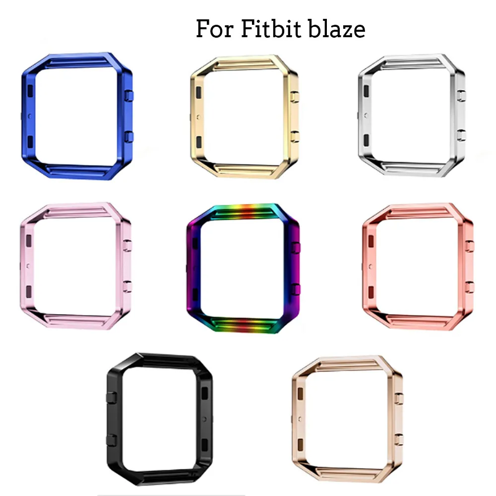

Металлический защитный чехол, чехол с рамкой, чехол для Fitbit Blaze, Сменный Чехол из нержавеющей стали, аксессуары для часов с трекером активнос...