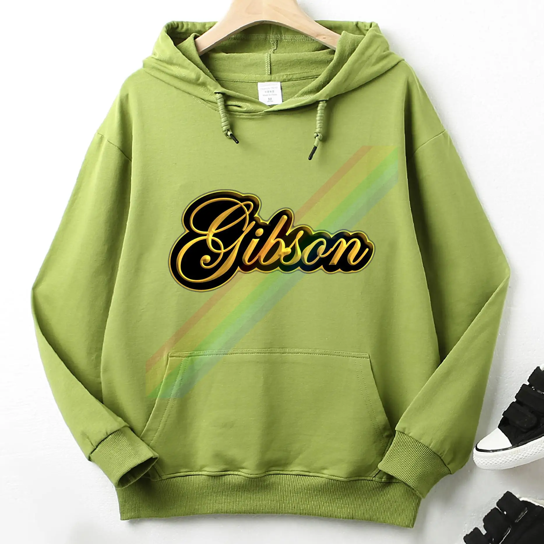 Популярный пользовательский уникальный пуловер Gibson с золотым логотипом