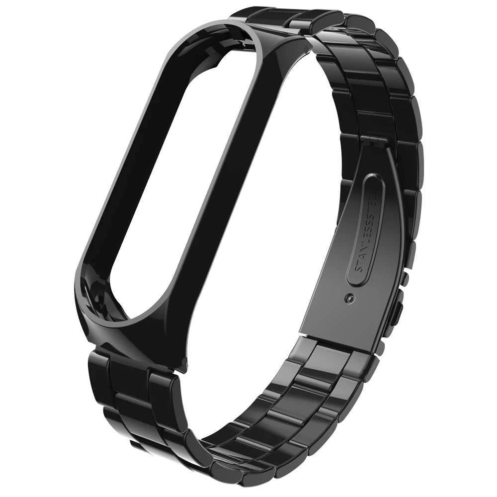 Металлический ремешок из нержавеющей стали для mi band 4, аксессуары для браслетов для Xiaomi mi Band 3, ремешок на запястье mi band 4, металлические ремешки на запястье