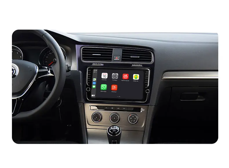 CarExc Авторадио Android 9,0 автомобильный Muiltmedia плеер для VW Volkswagen Golf 7 2013 головное устройство встроенный CarPlay с gps-навигацией без DVD