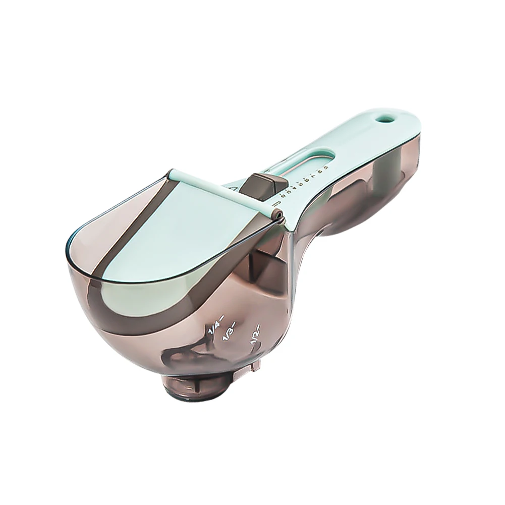 

Meijuner Adjustable Measuring Spoons with Magnetic Snaps Portable Metering Scoop Precise Plastic Scale for Baking 30/130ML