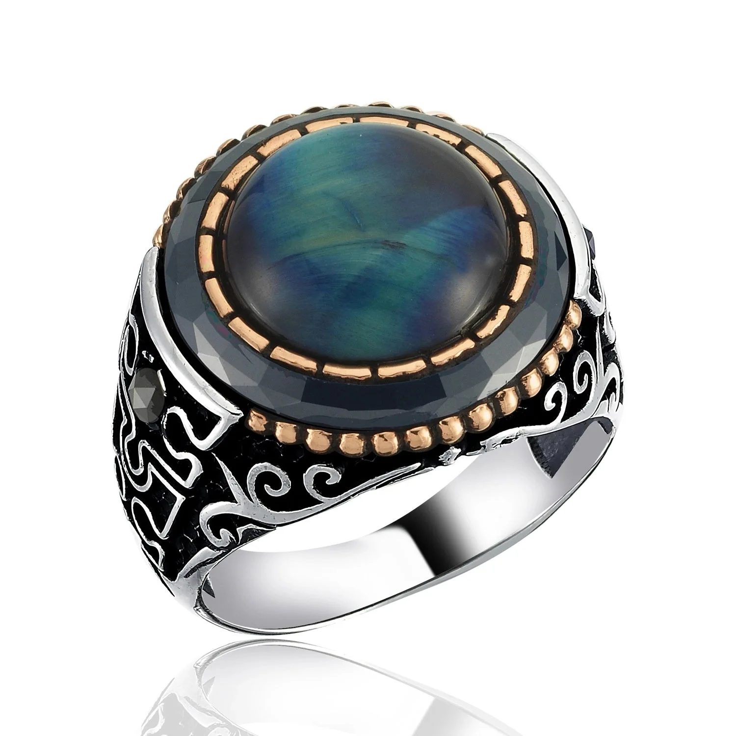 

Hip-hop Fashion Men's Domineering Ring Inlaid Zircon Alloy Jewelry Punk Party Gift Wholesale Direct Sales