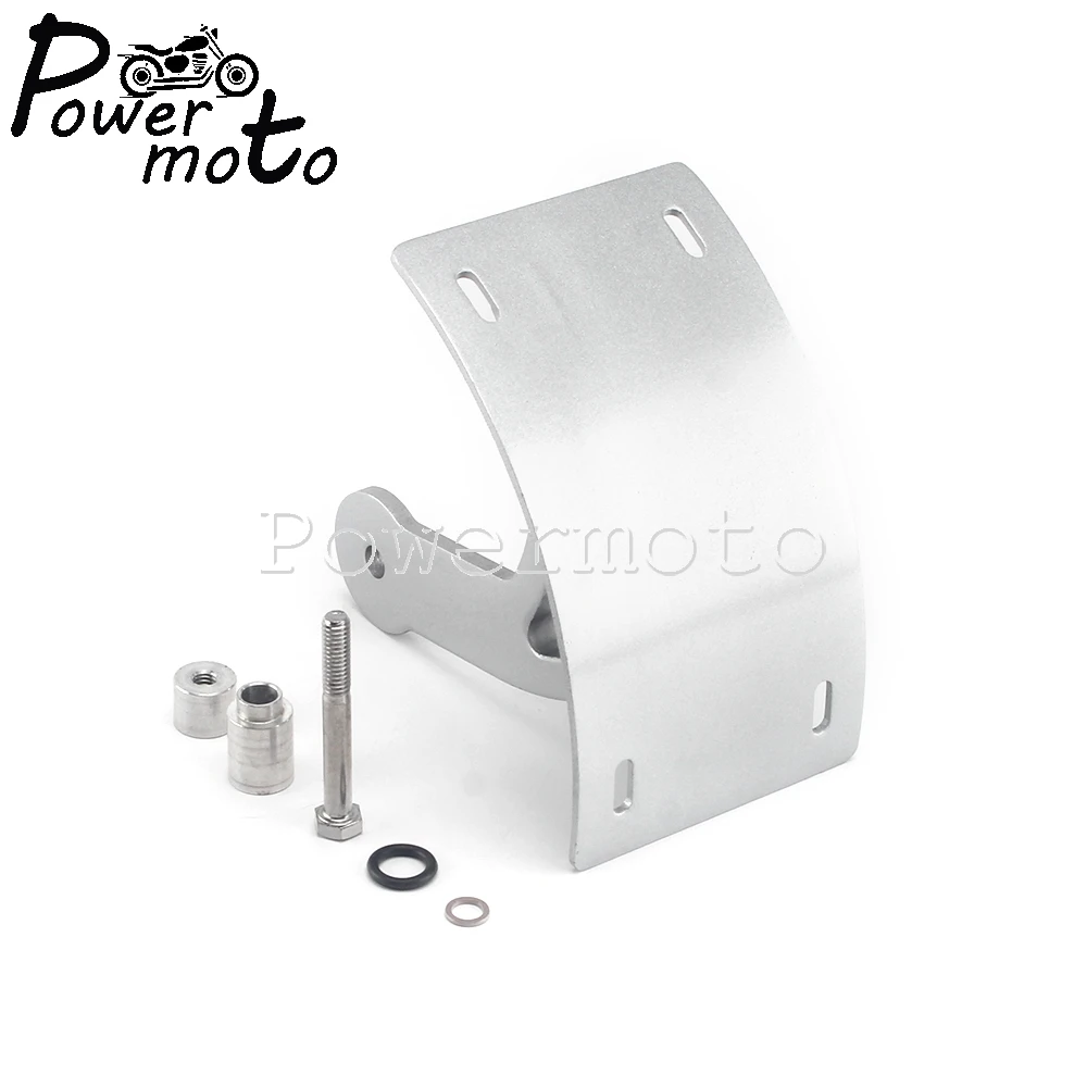 Motorcycle Silver Curved Tag Swingarm Number License Plate Bracket Side Mount Holder For Suzuki Boulevard M109R 2006-2013 | Автомобили и