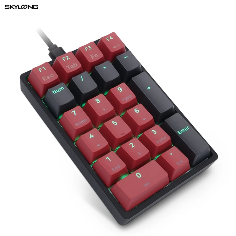 Хит продаж переключаемые клавиши SK21 Numpad PBT RGB подсветка Тип C полностью