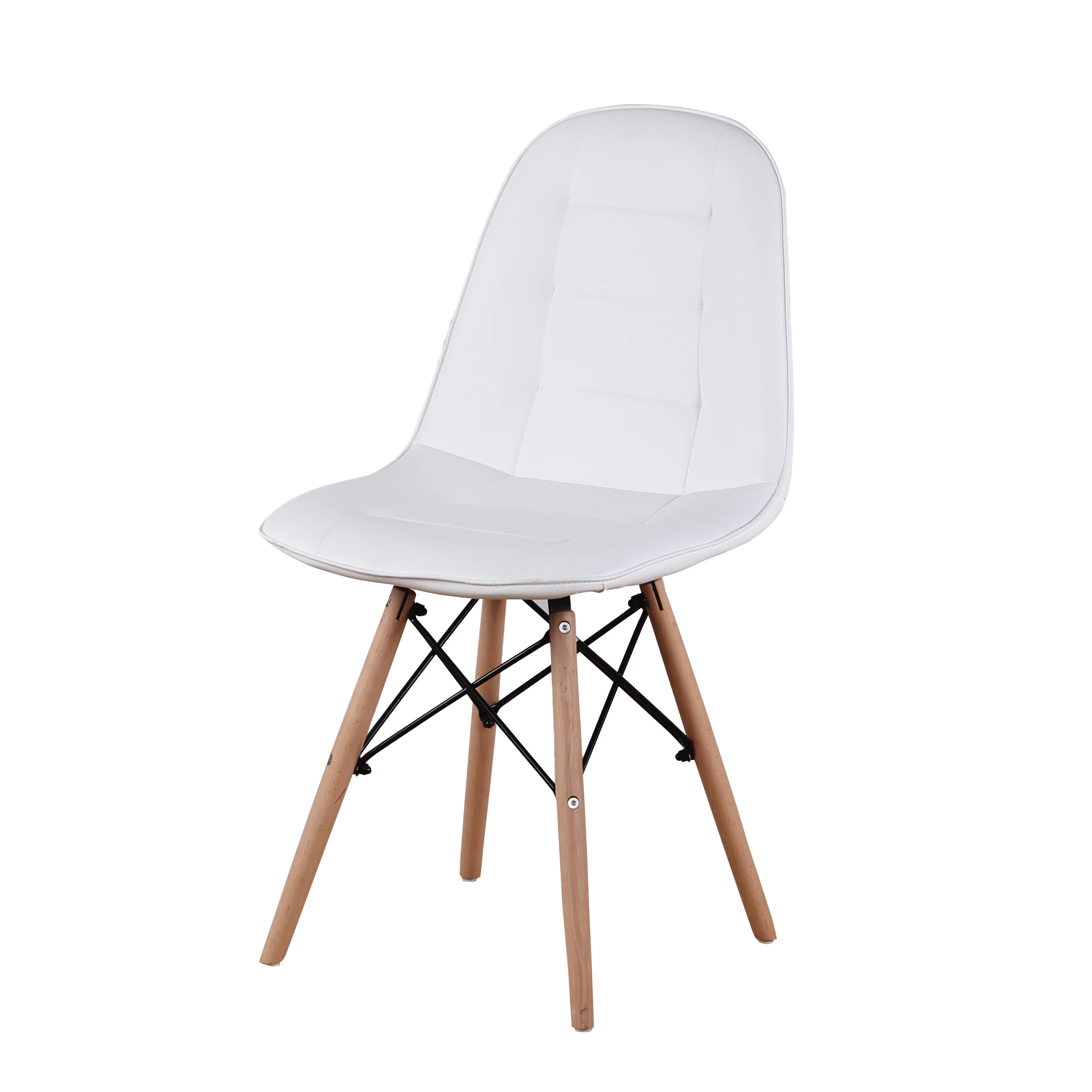Набор из 4 современных обеденных стульев, кресла в стиле ретро, высококачественные полиуретановые стулья с деревянными ножками, подходит дл... стулья и кресла