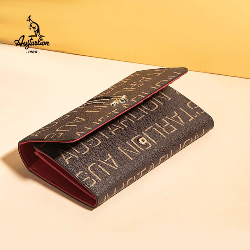 Cartera Mujer Женский кошелек-клатч из натуральной кожи и женский кошелек Portomonee зажим