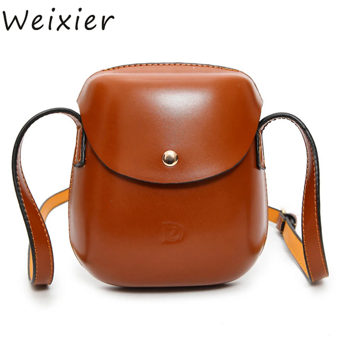 

WEIXIER женская сумка, трендовая, индивидуальная, ретро мини сумка на плечо, круглая, милая, для отдыха, сумка-седло, сумка-мессенджер, хит продаж...