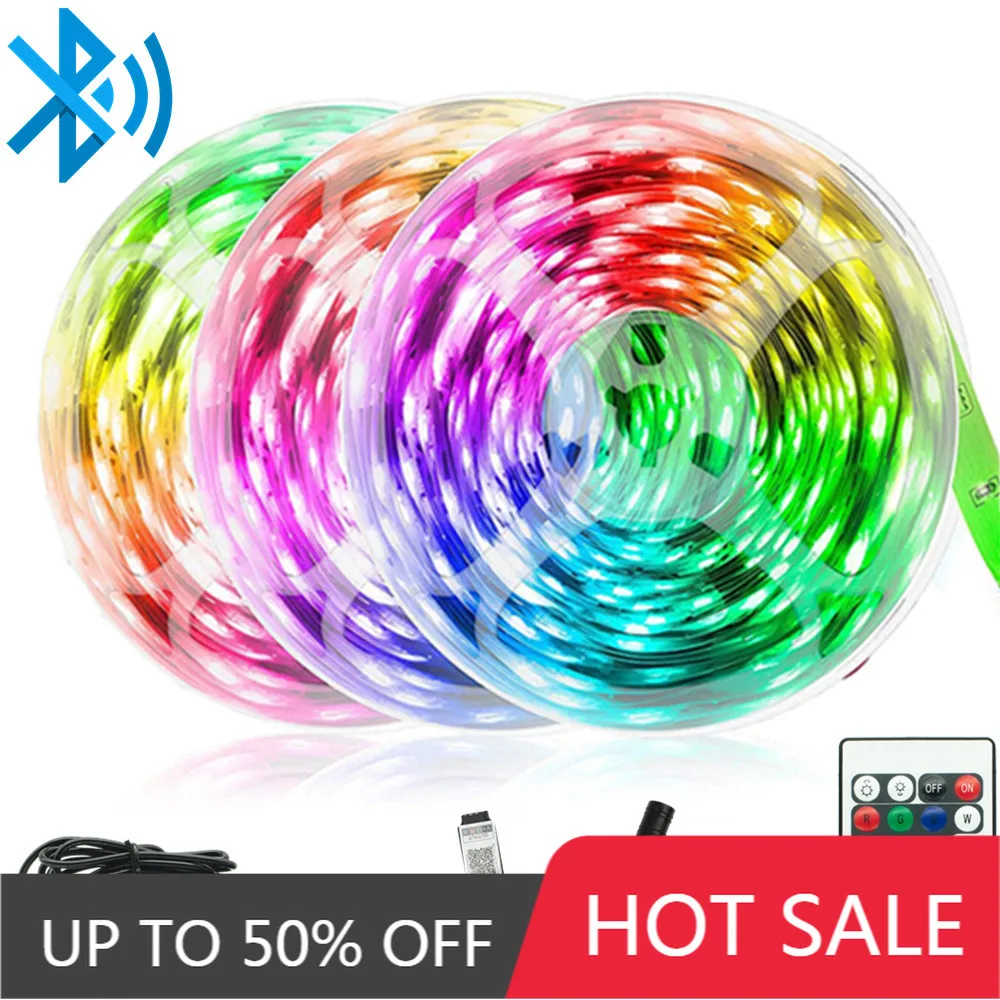 

Holiday party LED light 49 feet (about 15 meters) Bluetooth remote control LED 2835 waterproof Suitable for bar living room