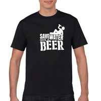 2021 fun save water drink beer mens t shirt new arrival mens t shirt summer casual mens top fun print mens t shirt