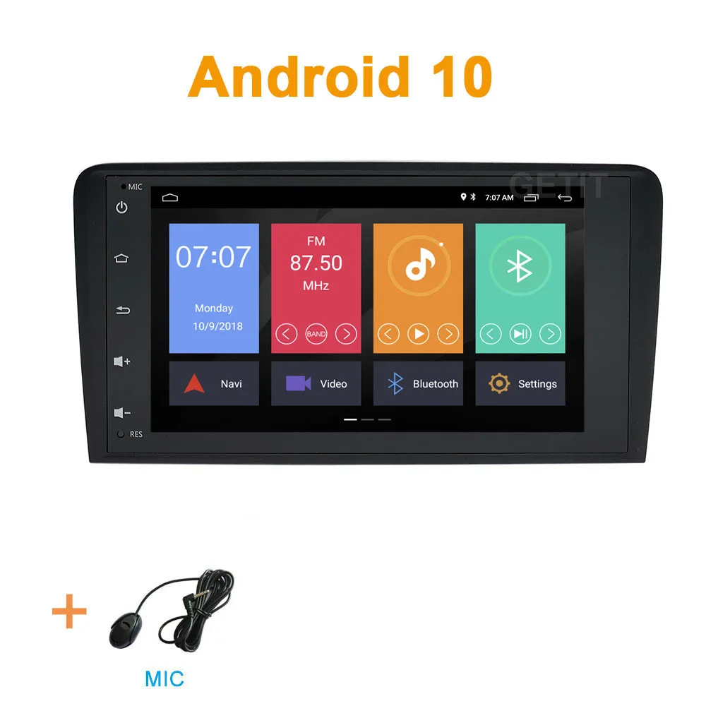 add MIC DSP ips экран Android 10 Автомобильный мультимедийный стерео радио gps для Audi A3 8P S3 RS3 - Цвет: add MIC