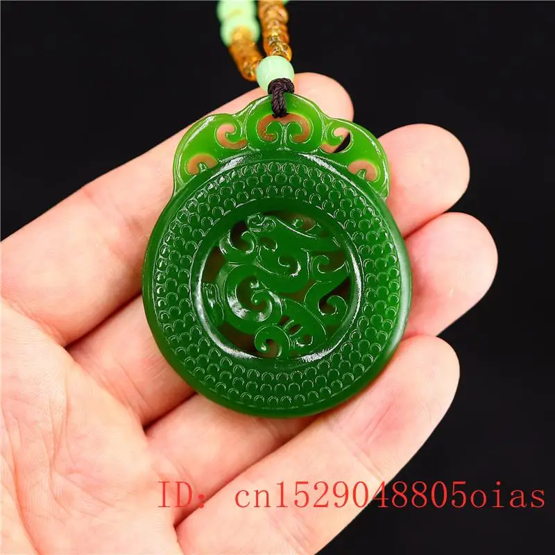 Нефритовый дракон кулон жадеит очарование Китайская натуральная мода ожерелье