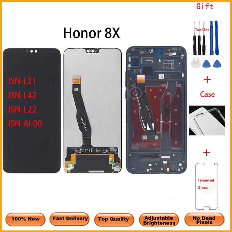ЖК дисплей 6 5 дюйма для Huawei Honor 8X JSN AL00 L22 L21 с дигитайзером сенсорного экрана в