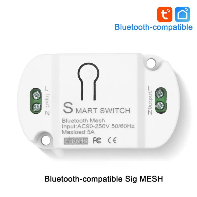 

Умный светильник ель света Tuya, 2,4 ГГц, Bluetooth, 5А, таймер