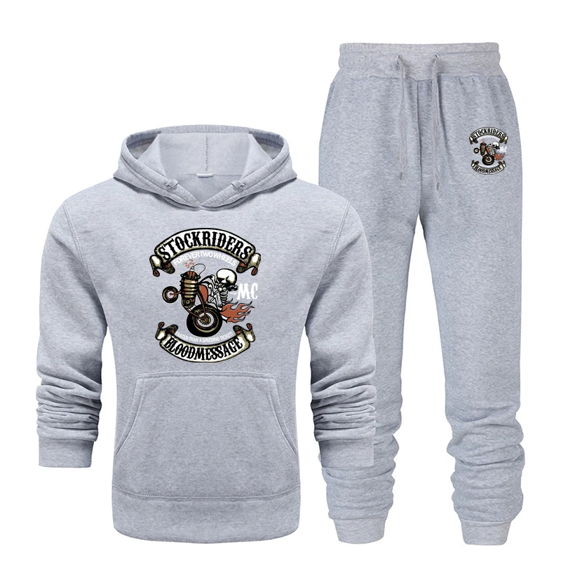 

Autumn and winter Men's Sportswear Sets Men's Casual Tracksuit Men 2 Piece Set Sweatshirt Sweatpants Sportswear Running Clothing