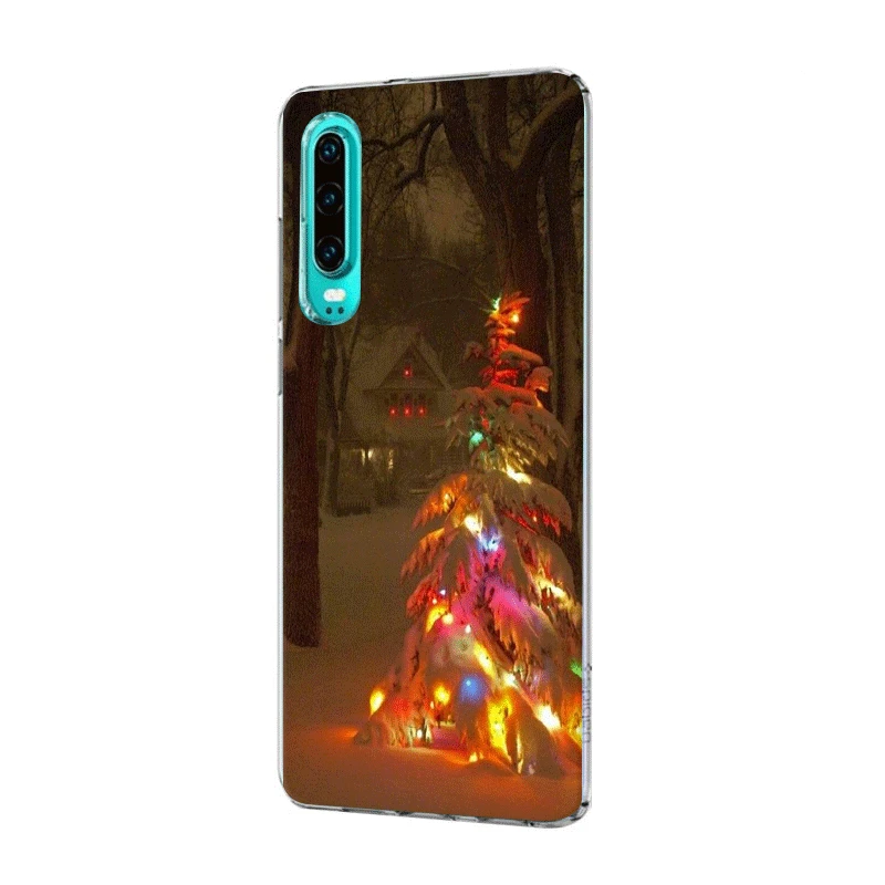 Mobile Phone Case For Huawei Honor View 20 6A 6C 7A 8 8X 9 9X 10 Lite Pro Play Hard Cover Christmas Tree Shell | Мобильные телефоны