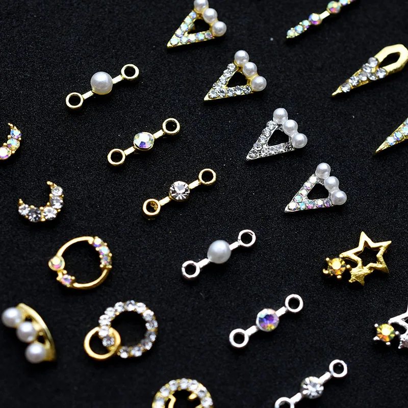 100 шт. оптом 3D Простые Очаровательные Кристаллы японские Стразы для ногтей