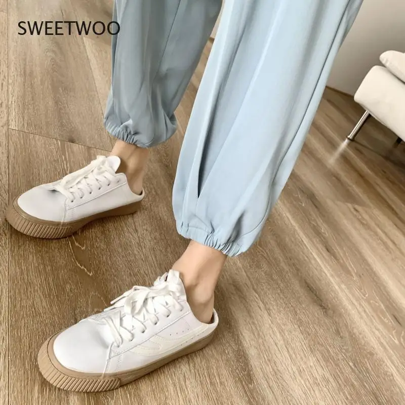 

2021 summer new ladies trousers Korean fashion loose suits wide-legged casual harem pants