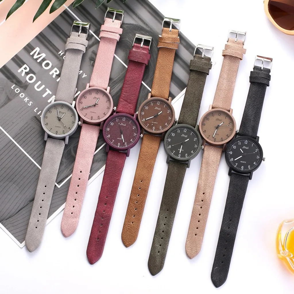 

Women's Watches Fashion Reloj Mujer Clock Montre Femme Relogio Casual Quartz Leather Band Newv Strap Watch Analog Wrist Watch