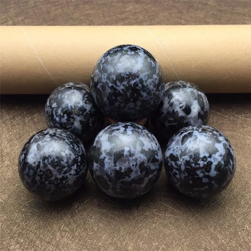 

40mm Natural Gabbro Ball Polished Sphere Crystal Healing