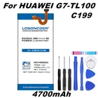 LOSONCOER HB3748B8EBC 4700 мАч для Huawei Ascend C199 G7-TL100 C199-CL00 C199S G7 RIO-AL00,TL00 CL00 L02 L03 L11 L01 UL00 аккумулятор
