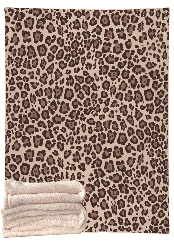 Шерпа одеяло Подсолнух цветочный striled leopard 3D печатных детские зимние плюшевые шали диване плед флис обёрточная бумага